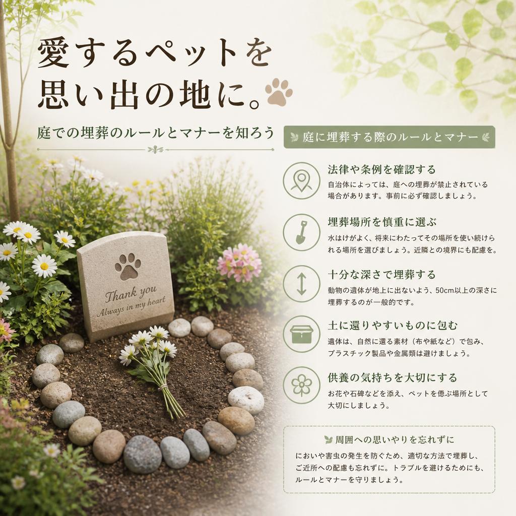 愛するペットを思い出の地に。庭での埋葬のルールとマナーを知ろう