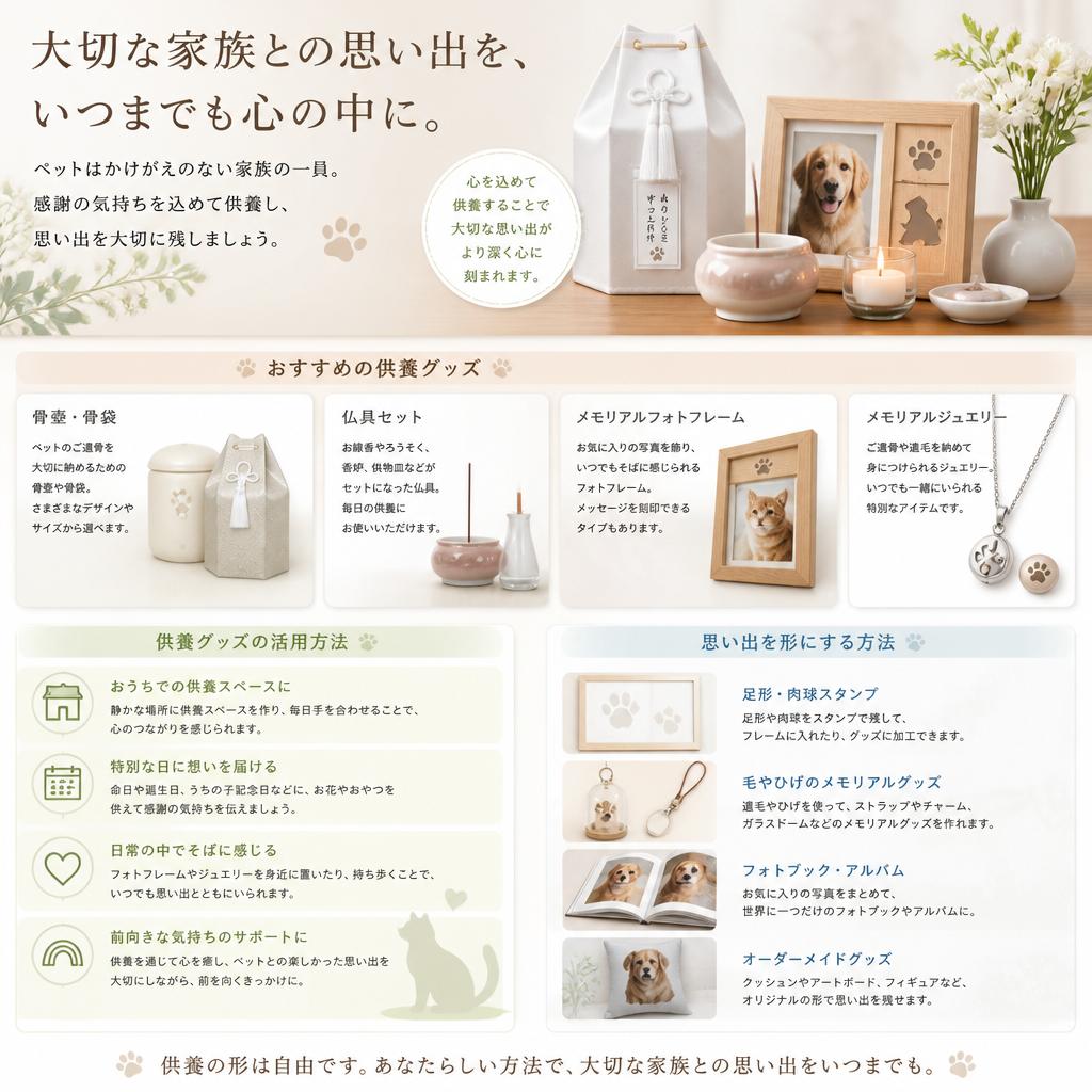 供養グッズの選び方